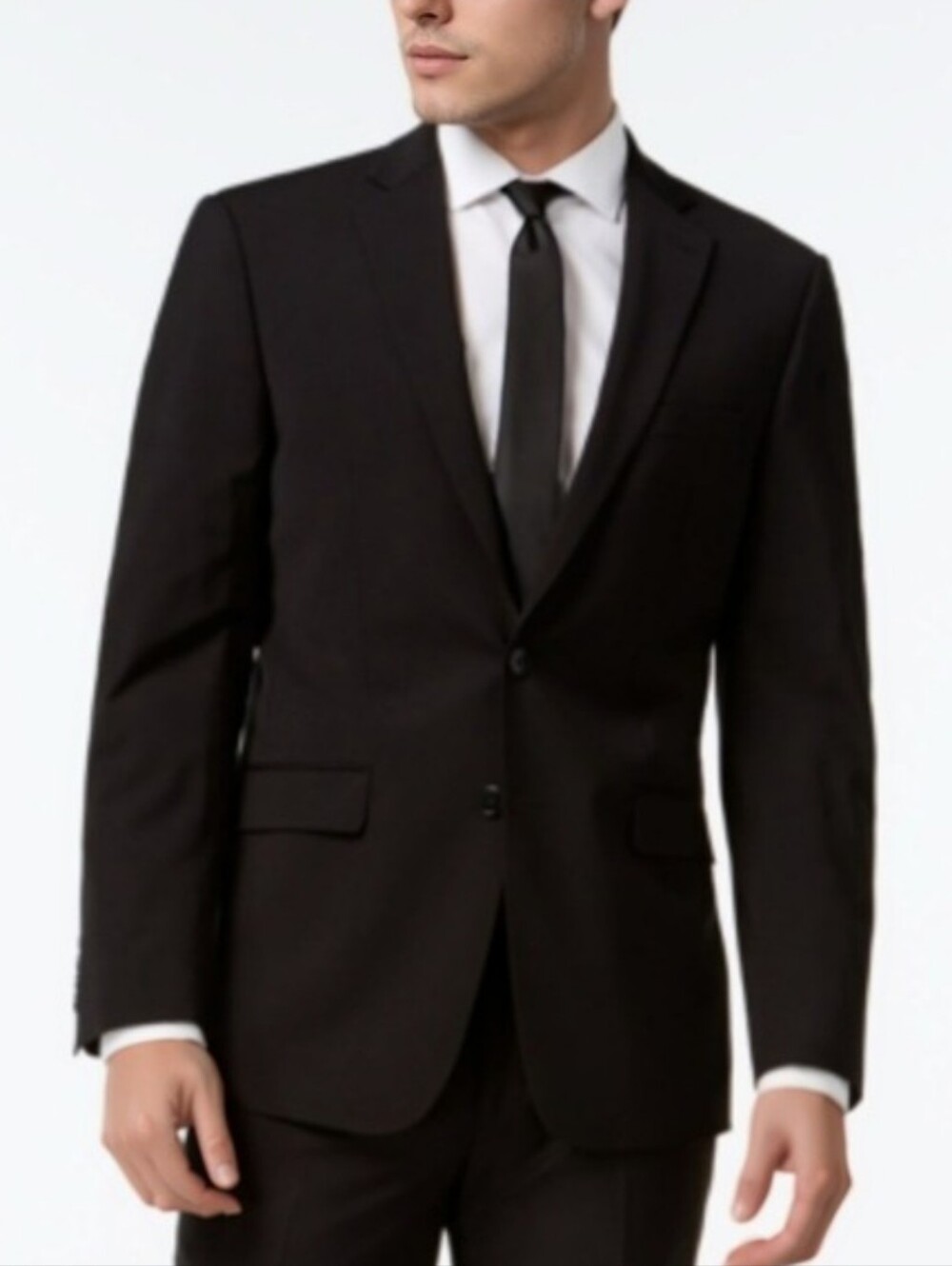 Calvin Klein Black Wool Jacket 46R – Double Vented